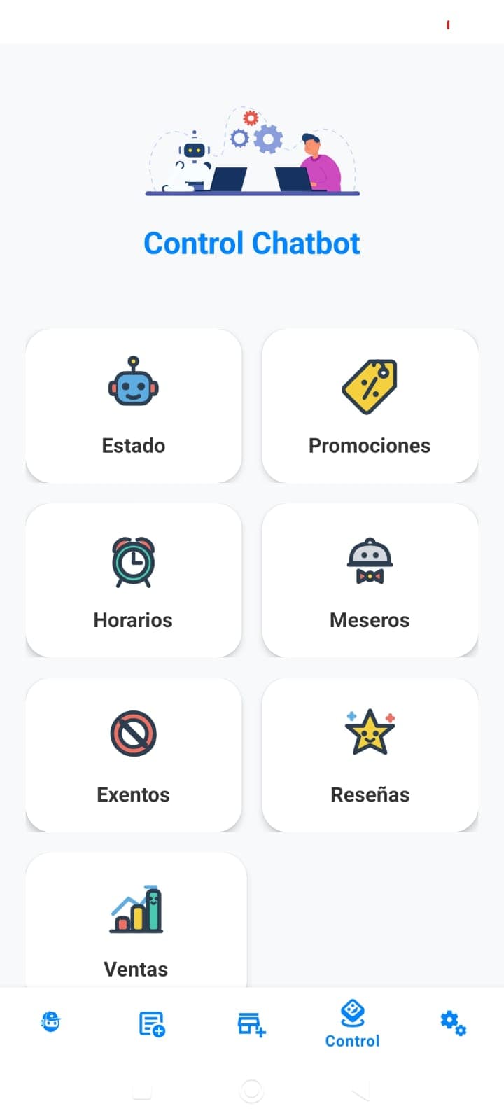Panel de control